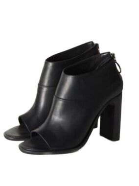 Rag & Bone Liam Black Leather Pump Women's Shoes.